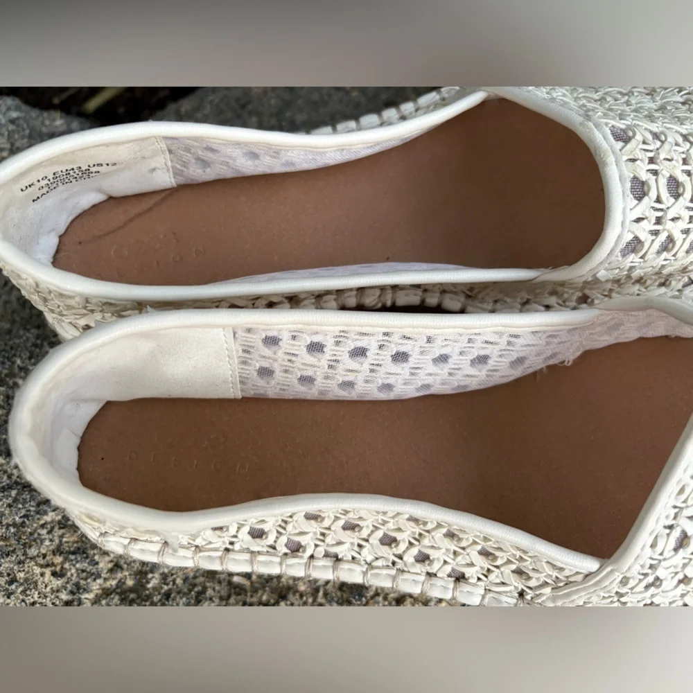 ASOS Design July Flatform Espadrilles in Cream Weave